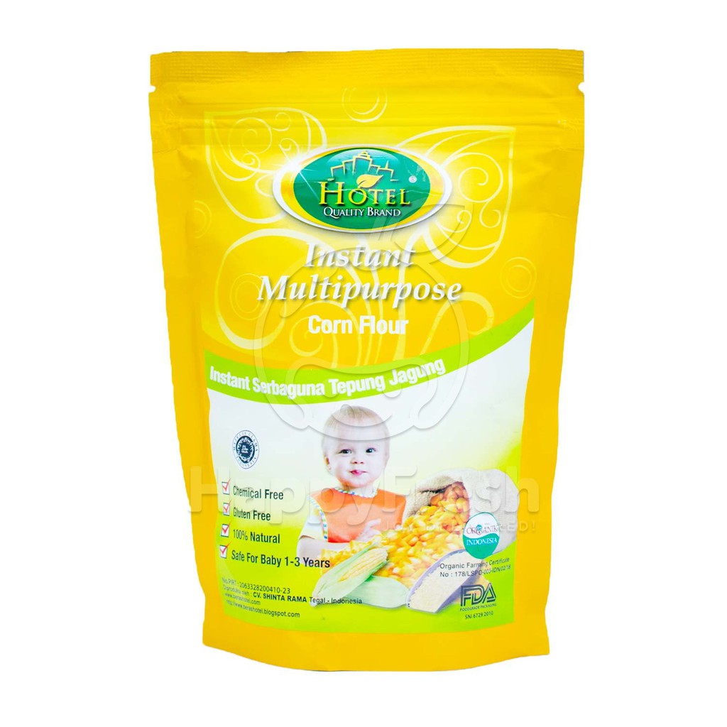 

TEPUNG JAGUNG ORGANIK TEPUNG MPASI INSTANT TEPUNG BUBUR BAYI HOTEL 120gr