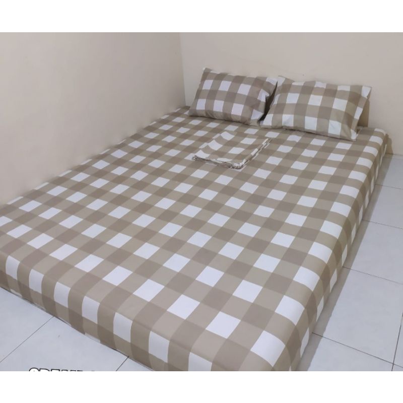 (Beli 2 ongkir ekonomis) Sprei single aesthetic kotak