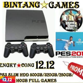 Ps3 Playstation 3 Slim + Hdd 500gb/320gb/250gb/160gb + Full Games