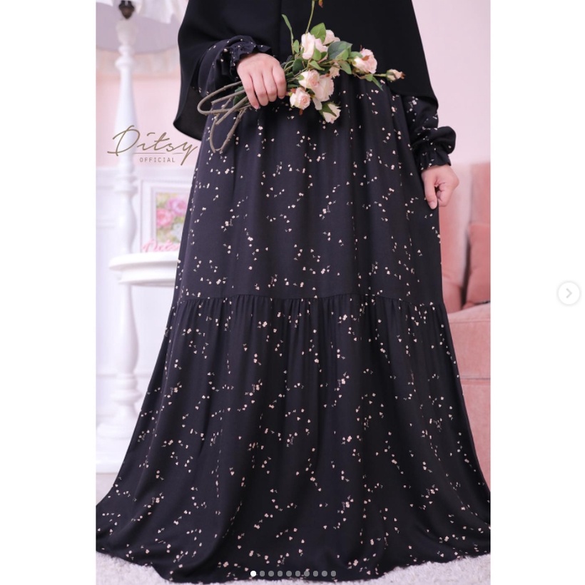 READY STOK MAILEEN JET NIGHTGOWN size XL Daster Ditsy Edisi Januari 2022