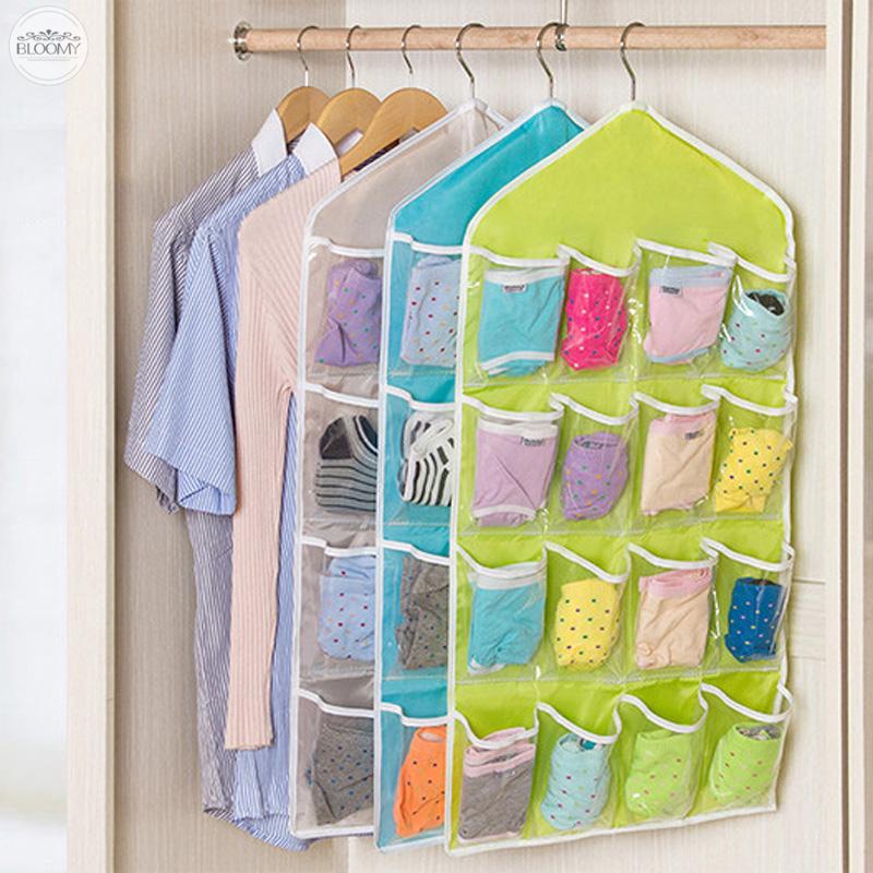 16 Sole Clear Over Door Hanging Bag Shoe Rack Hanger Storage Organizer Organiser Shopee Indonesia