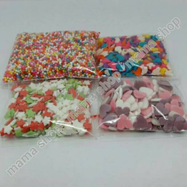 

Spikle Trimit Bintang Love Hiasan Kue Cupcake Cakepop Candy Sprinkle