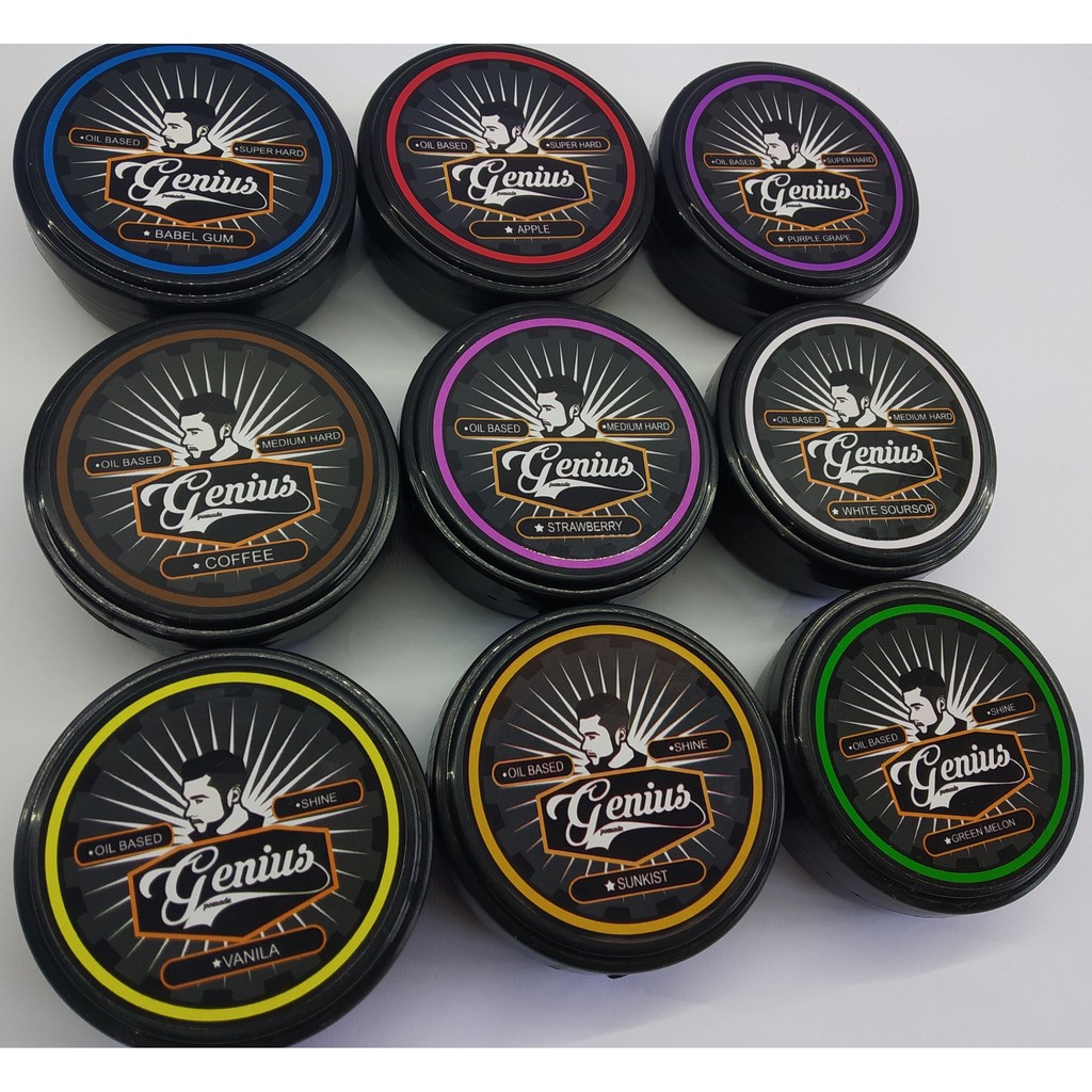 Paket Genius Pomade 12pcs Pomade Oilbased
