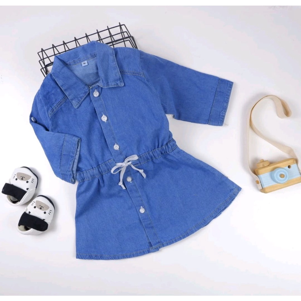 DRESS CLARISSA DRESS JEANS ANAK 1-4TH Dress Anak Jeans DRESS CLARISSA / DRESS JEANS ANAK