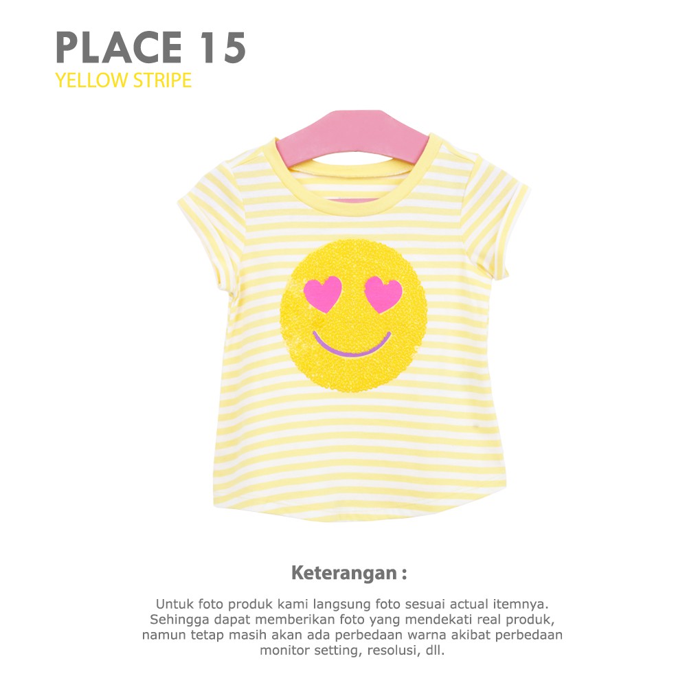 Fashion Baju Kaos Korea Anak Warna Kuning Stripe Harga Murah Sisa Eksport Cuci Gudang Boutiq Branded