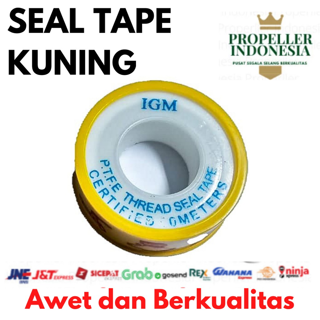 Seal Tape Kuning Isolasi Keran  Air Selotip  Pipa Ukuran 