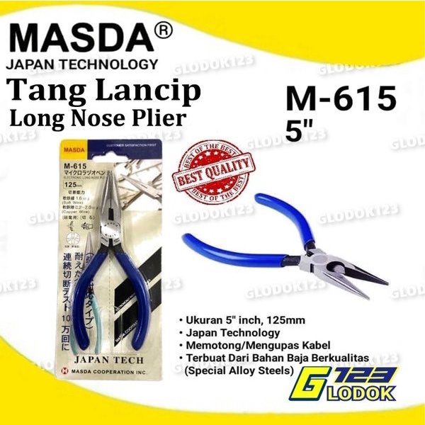 Tang Lancip 5 inch MASDA M615 Original Japan