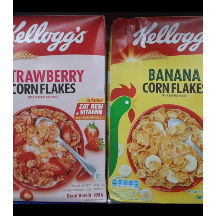 

Kelloggs banana corn flakes/ strawberry corn flakes 180gr