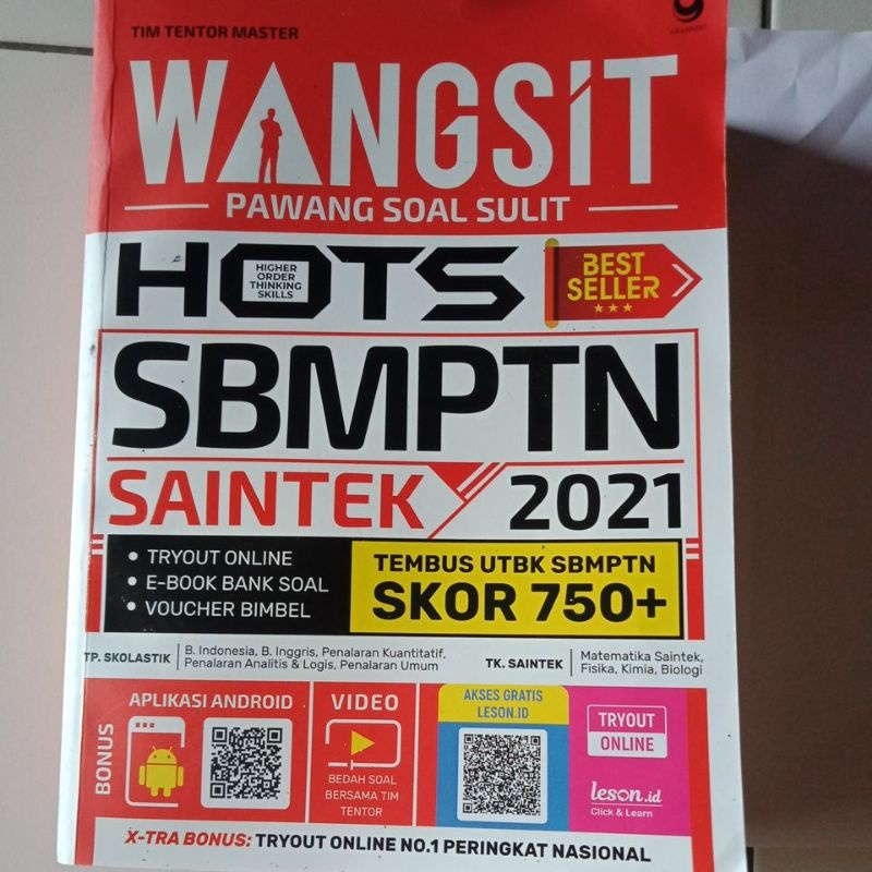 WANGSIT SBMPTN SAINTEK 2021 (PRELOVED)