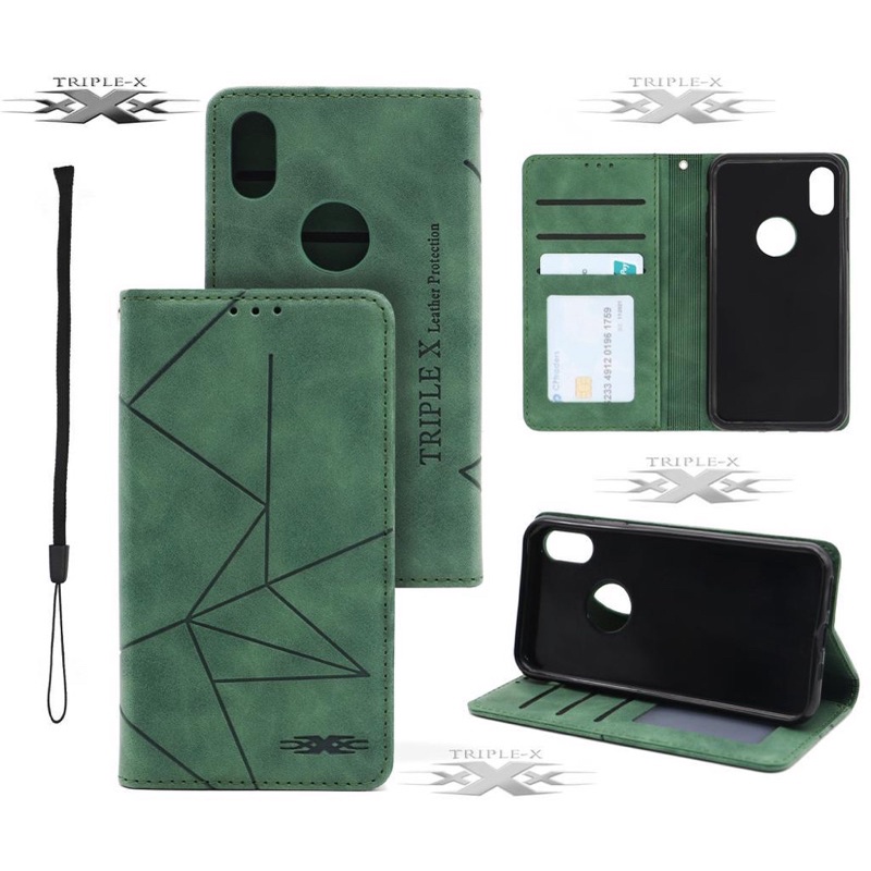 XIAOMI REDMI Note 3 4 4X 5 5A 5 PRO 6 7 PRO Flip Cover Magnet Bahan Asli Kulit