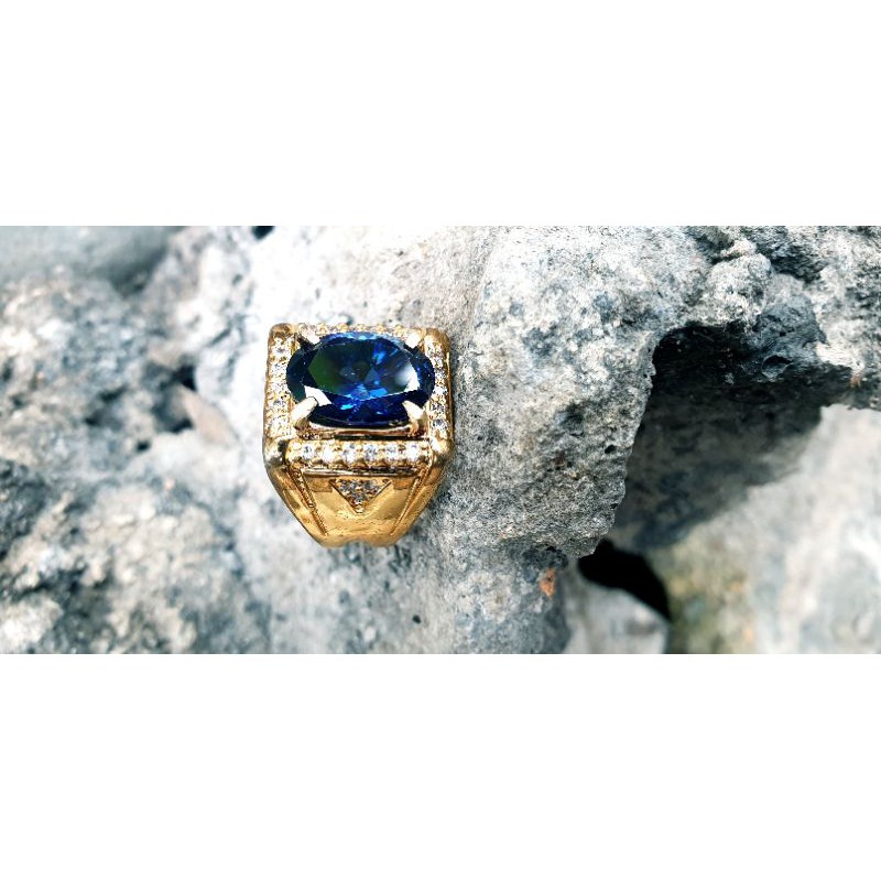 CINCIN PERMATA ROYAL BLUE SAPHIRE KODE76