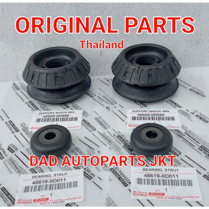 RUBBER SUPPORT+BEARING SUPPORT SHOCK ABSORBER FRONT NEW VIOS GEN 2 LIMO YARIS SET
