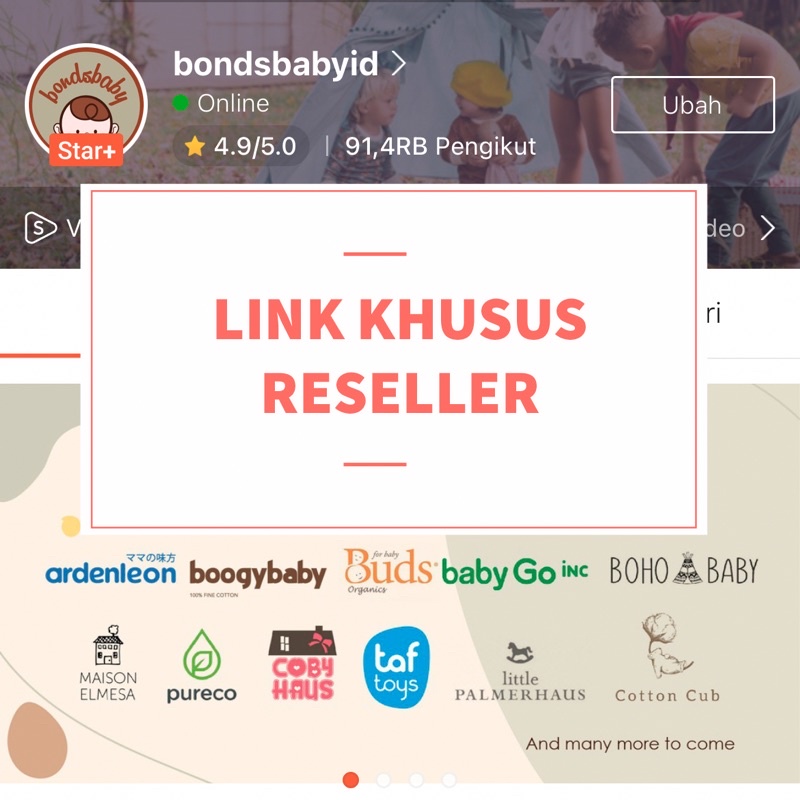 Bondsbaby Link Khusus Reseller