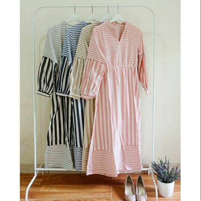 Midi tunik stripes f034