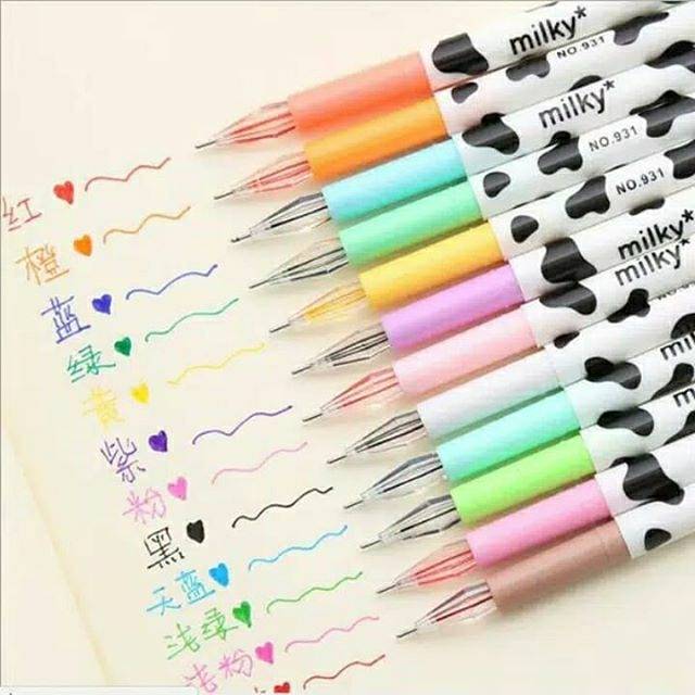 

Pen gel milky