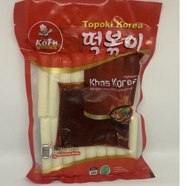 

Tteokbokki korea / Tteokbokki istant halal 200gr topoki korea