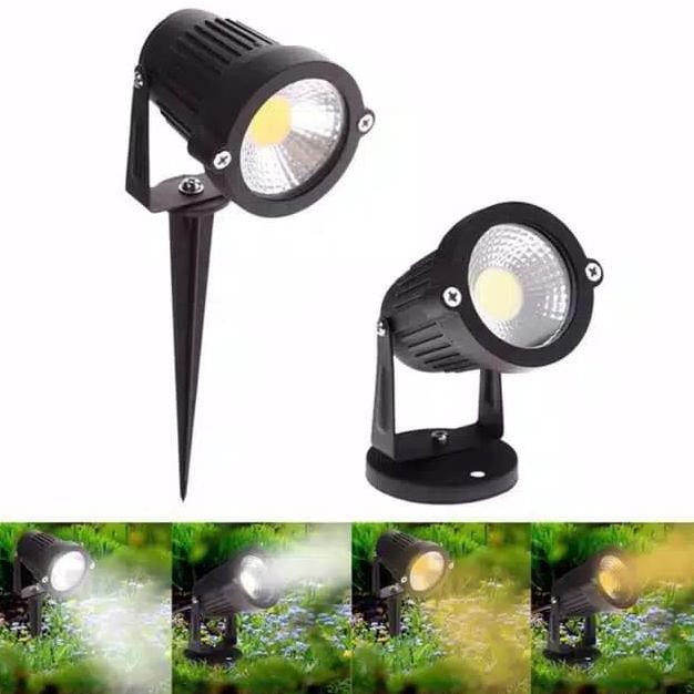 TERLARIS Lampu taman 5w sorot led Lampu sorot taman tembak 5 watt outdoor - KUNING TANCAP .