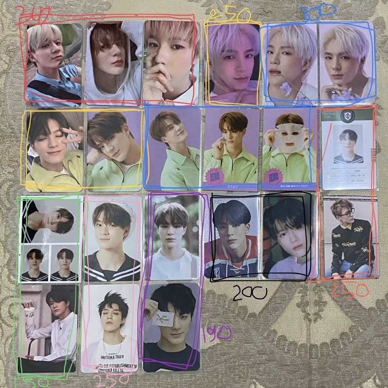 photocard jeno candylab ver 4 , lenti holo , back to school 2021