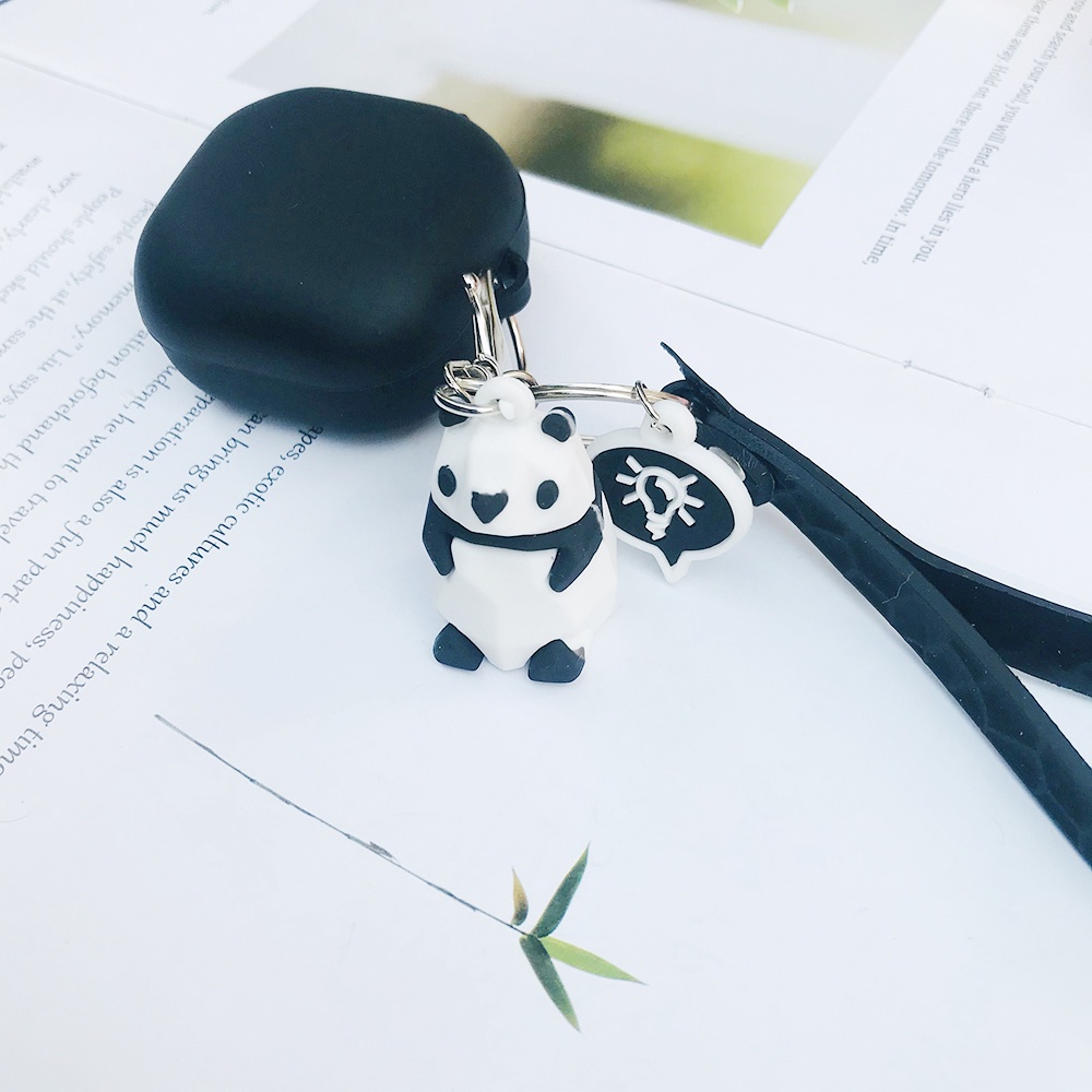 Soft Case Silikon Anti Jatuh Motif Panda / Kelinci Untuk Earphone baseus Encok TWS WM01