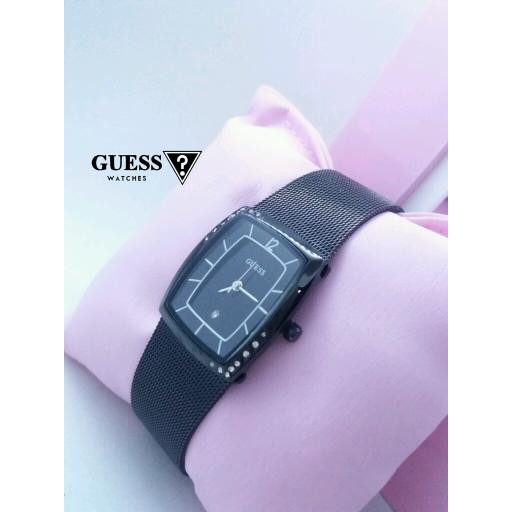 JAM TANGAN GUESS RANTAI PASIR BLACK SYAHRINI