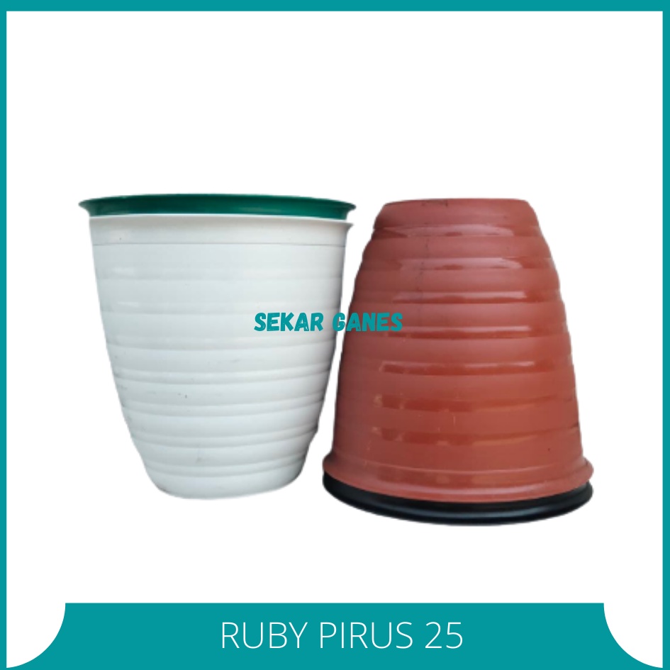 SEKAR Pot Tawon Pirus Ruby 25 Putih Hitam Merah Hijau Bata Pot Ulir Tebal Tawon Madu Mdn 21 24 27 30