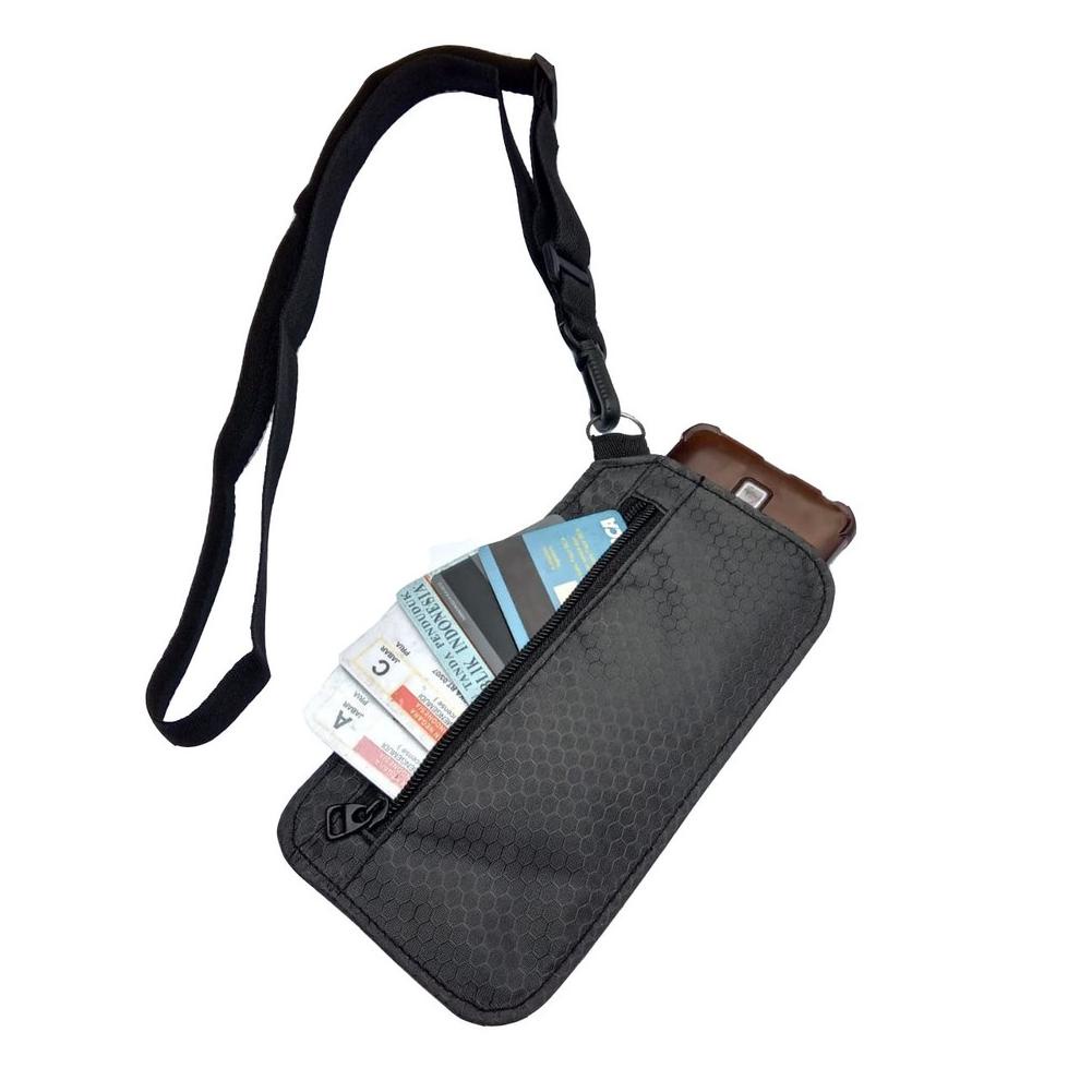 ➳vz Model Terkini✮ Tas HP sako nomo wallet dompet kalung gantung leher pria wanita R2V 77 ✼