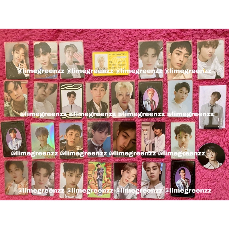 Photocard nct winwin xiaojun renjun jaemin doyoung jaehyun renjun jeno future