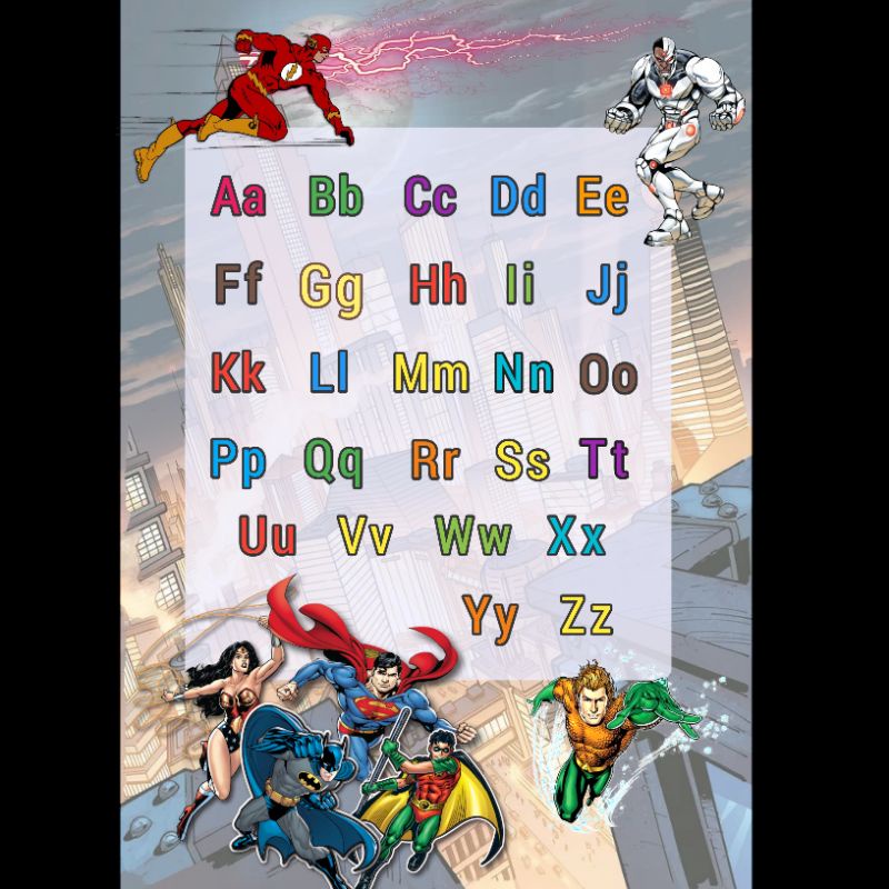 

Poster Huruf Karakter DC Comics