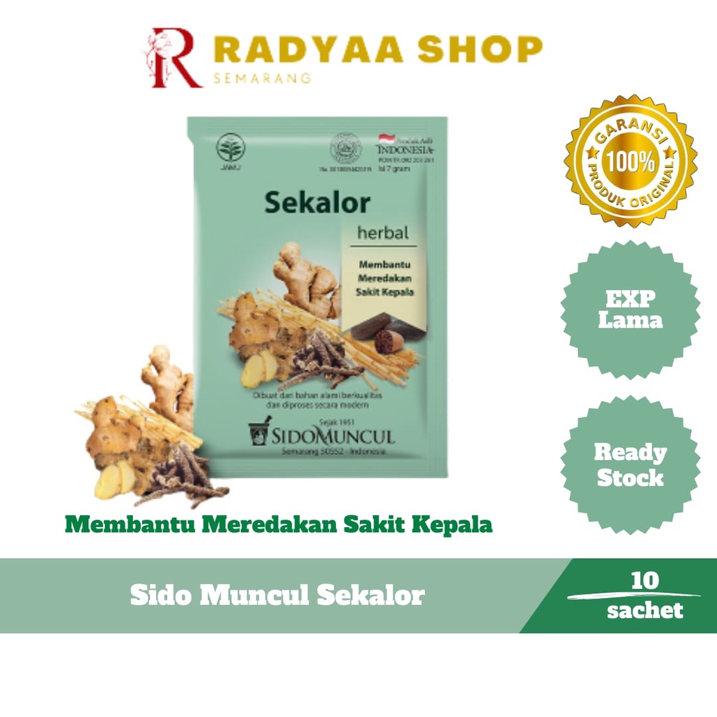 Jamu Sekalor | Sido Muncul Jamu Sekalor 10's Herbal - Meredakan Sakit Kepala