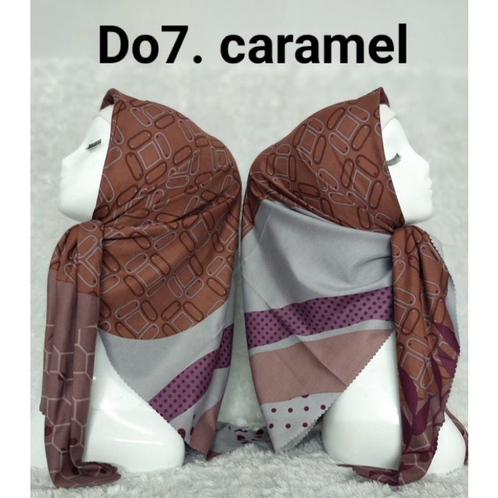 kerudung segi empat, pilih warna pilih motif-Do7