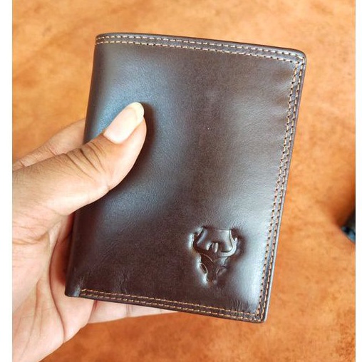 Dompet Pria Kulit Asli Wr Leather 100% Kulit -Bisa COD