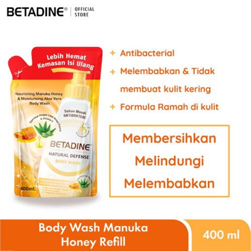 BETADINE NATURAL DEFENSE BODY WASH - REFILL