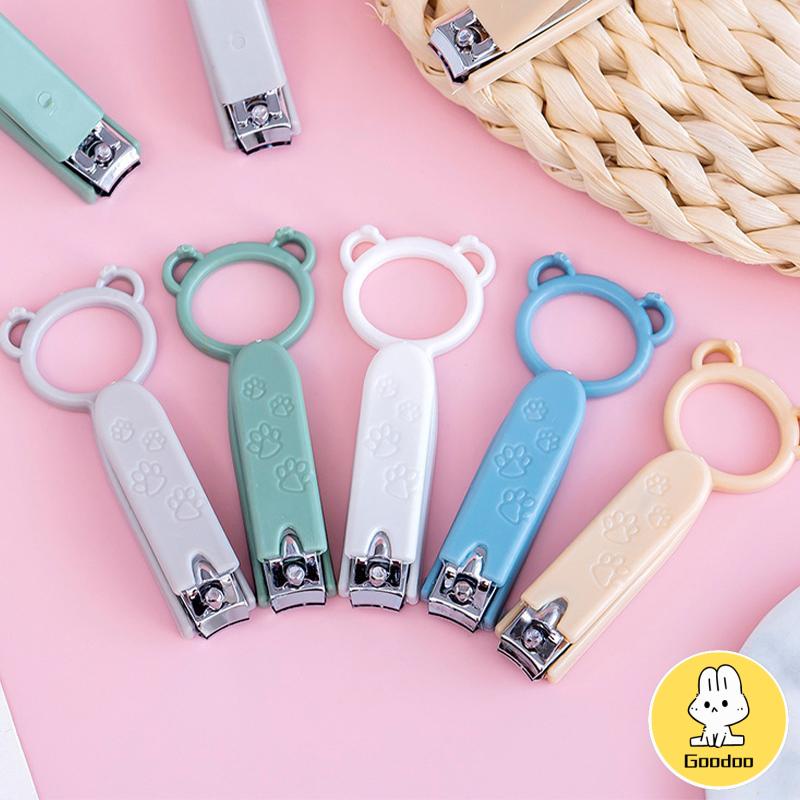 ✨Gunting Kuku Pemotong Kuku Beruang kecil Stainless Nail Clipper Kecil Tajam -Doo