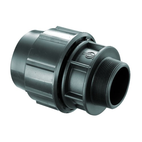 Fitting Pipa HDPE male thread joint,sock drat luar 12 inci 20mm