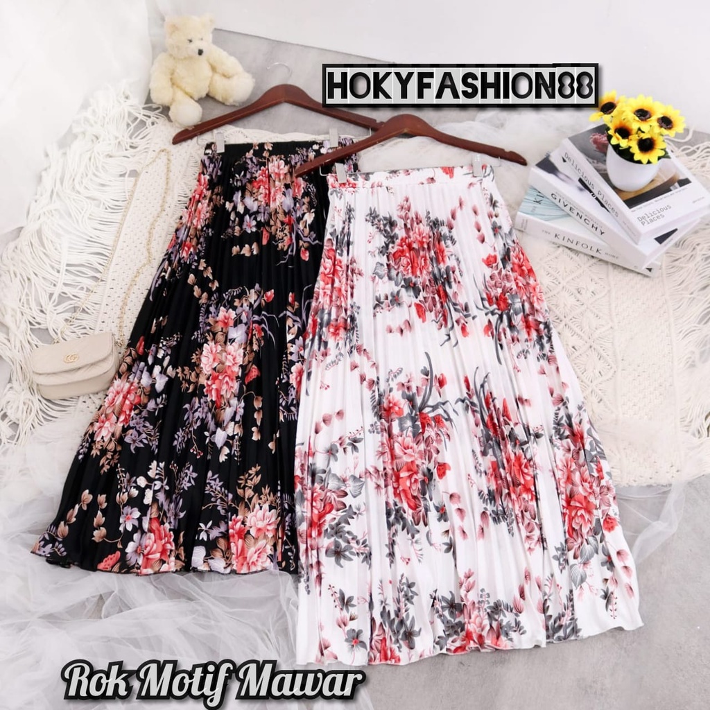 ROK PLISKET MOTIF BUNGA DEWASA // ROK PLISKET MOTIF FULL SUNFLOWER // ROK PLISKET MOTIF MAWAR // ROK PLISKET MOTIF PITA TERBARU // ROK DAISY MOTIF BESAR KEKINIAN