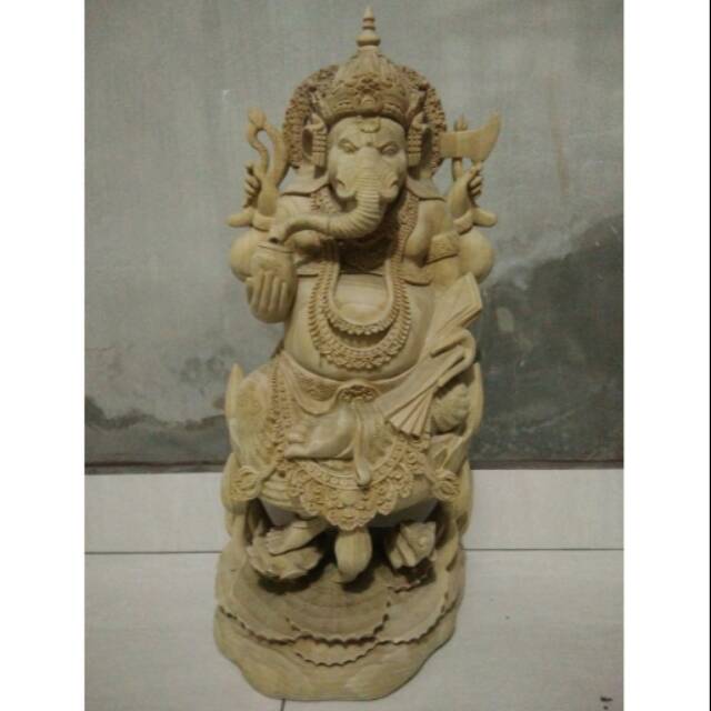 Ukiran Patung Bali Dewa Ganesha 50cm