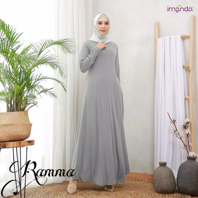 [Irnanda] Gamis Dress Diamond Umbrella Payung Bahan Jersey Diamond Premium Best Seller-1