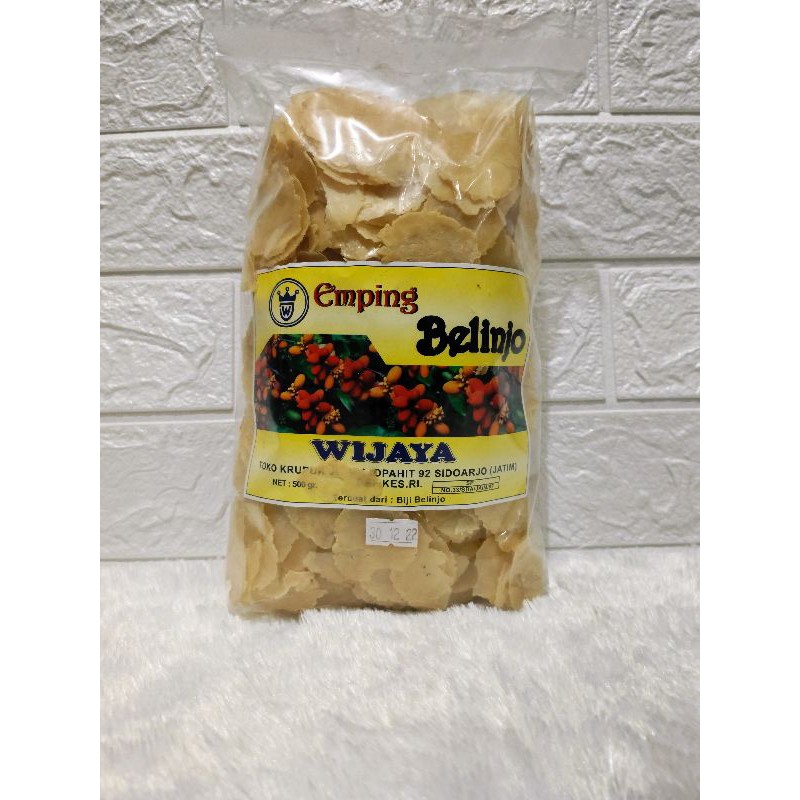 

Kerupuk / Krupuk Blinjo Wijaya Sidoarjo 500gr