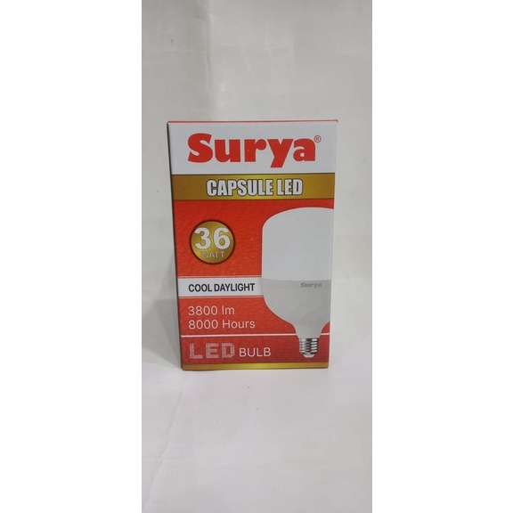 Surya Capsule 36 Watt Lampu LED 36W Putih Cool Daylight Original