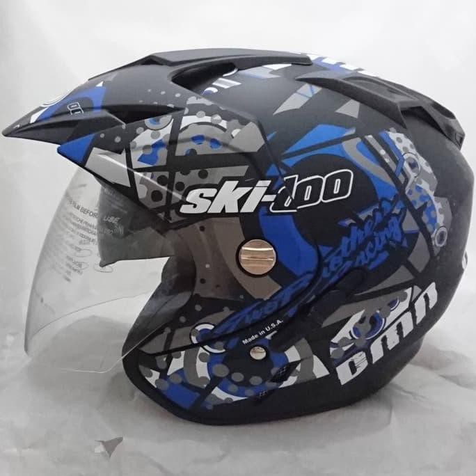 ●DISKON● HELM DMN DOUBLE VISOR SKIDOO BIRU DOFF BUKAN BXP KYT INK GM NHK JPN SALE