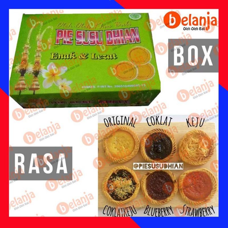 

pie susu DHIAN (isi 10 pcs)oleh oleh khas bali