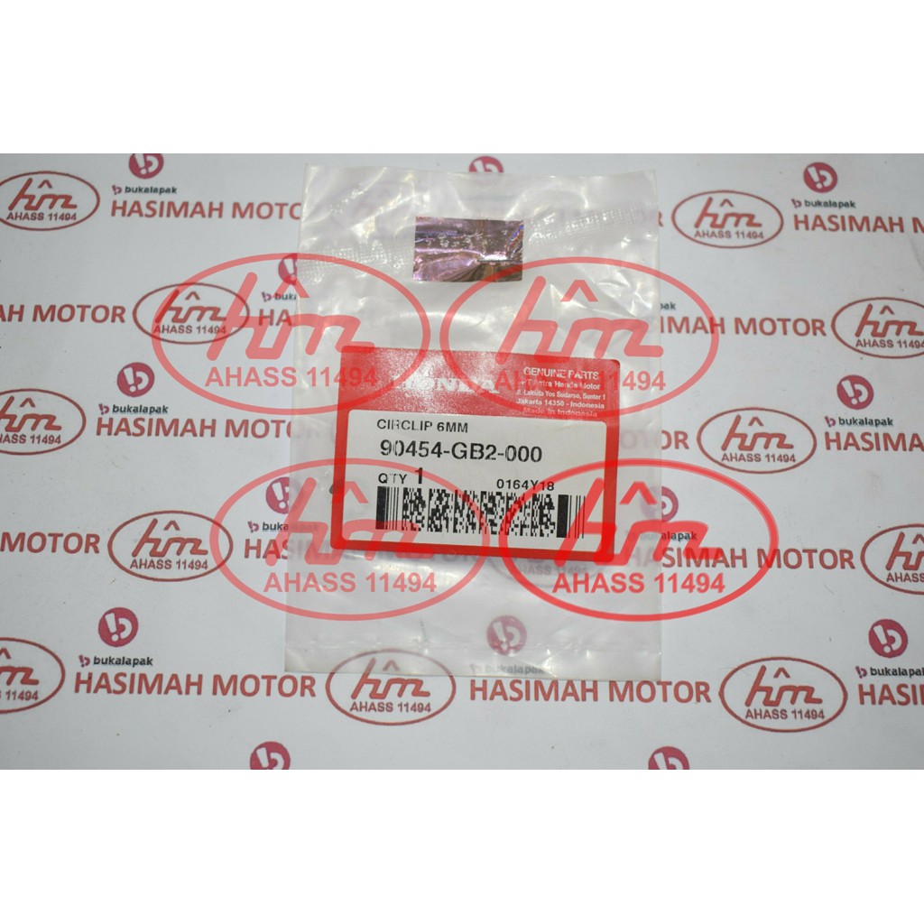 CIRCLIP 6MM HONDA BEAT KARBU, BEAT FI ESP, SPACY, VARIO 110 ESP - KODE PART: 90454GB2000