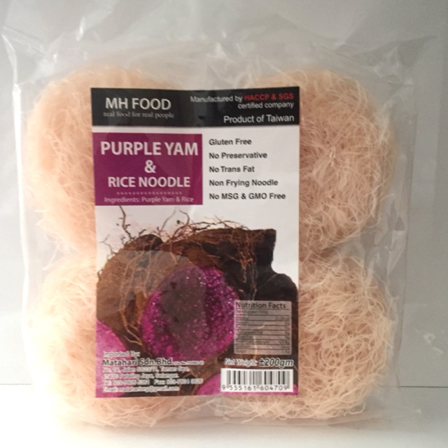 

MH Food Gluten Free Purple Yam And Rice Noodle