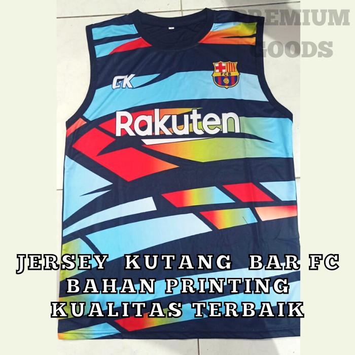 Baju Sepak Bola Futsal Jersey Kutang Tanpa Lengan Singlet Printing Pakaian Olahraga Bar Fc Loreng Shopee Indonesia