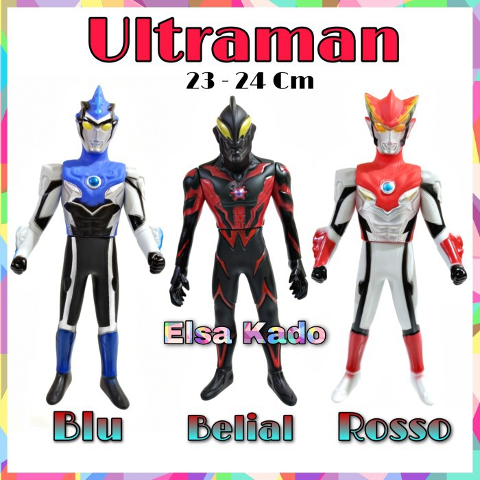 Mainan Ultraman Rosso Blu Belial Action Figure Vynil Material