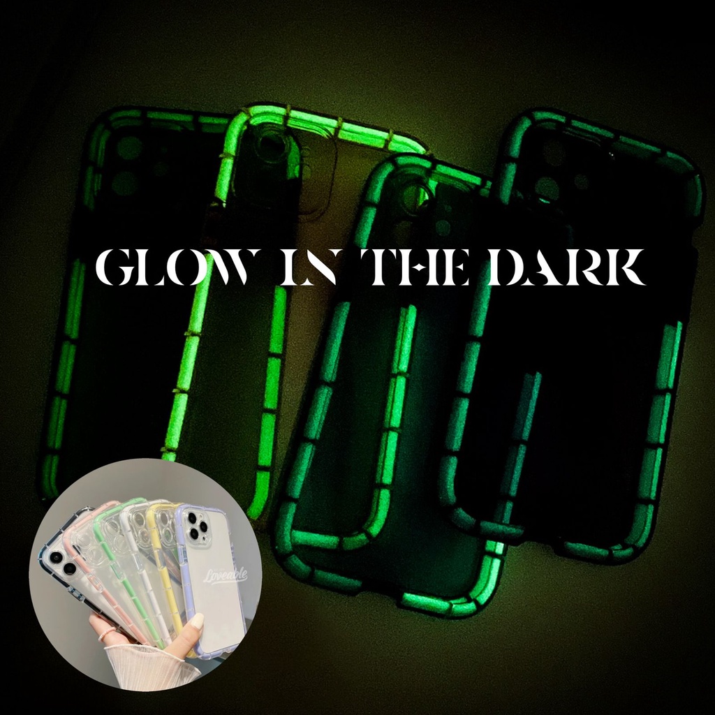 luminous glow in the dark antishock case for iphone xr xs max 11 pro max