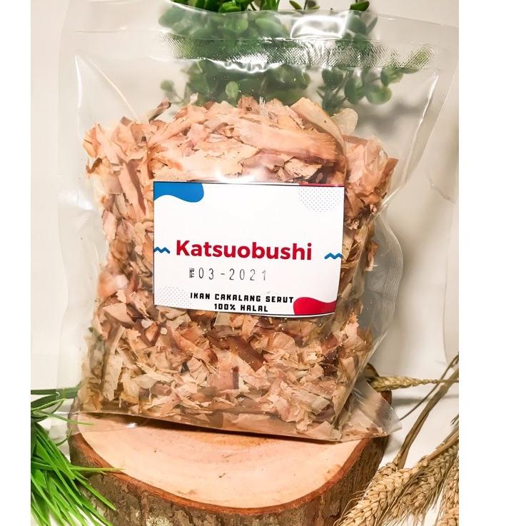 

Sale plus--Katsuobushi , bonito flakes, ikan cakalang serut ecer 100 Gram. Untuk toping takoyaki. Halal!