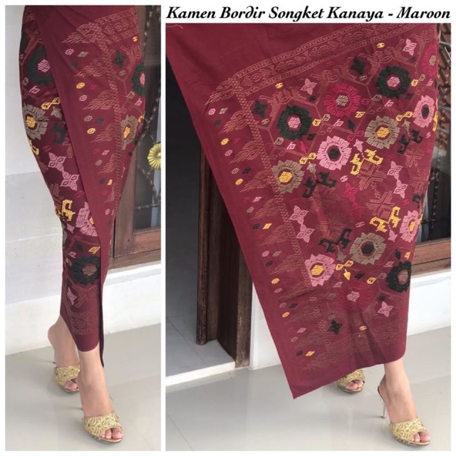 Kamen bordir songket kanaya