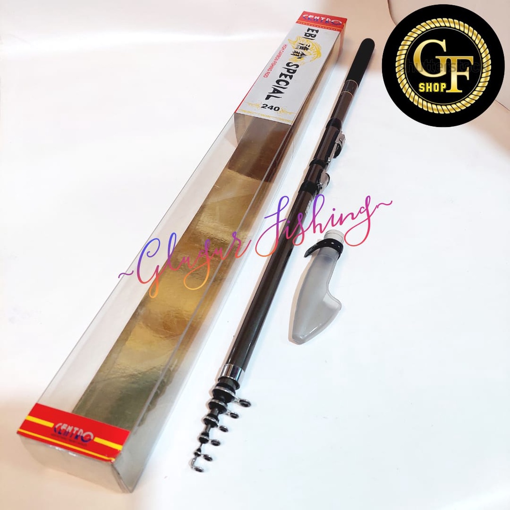TERMURAH JORAN PANCING TELESCOPIC CENTRO EBI SPECIAL 240 HIGH CARBON FISHING ROD