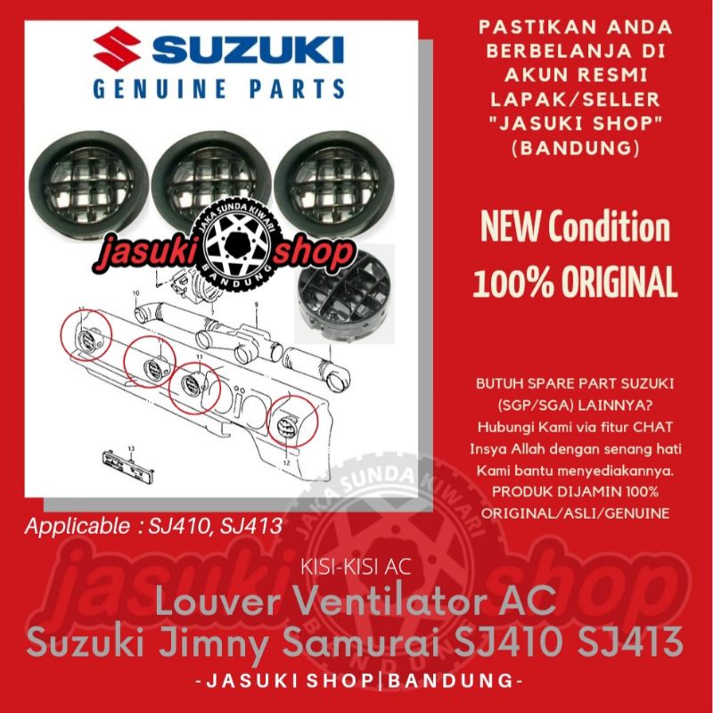 Louver Ventilator Kisi Kisi AC Suzuki Super Jimny Katana Samurai SJ410 SJ413 Asli Ori Original SGP